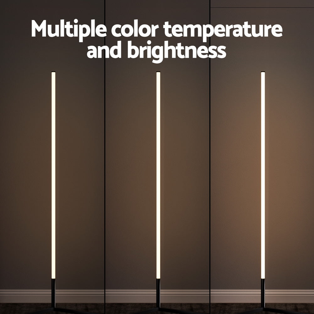 Artiss RGB LED Floor Lamp Remote Control Corner Light Stand Gaming Room 150CM