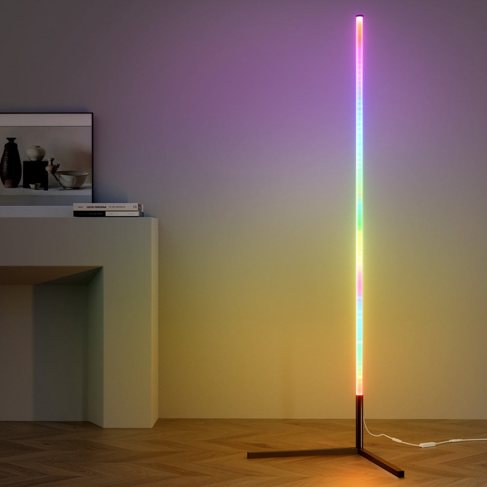 Artiss RGB LED Floor Lamp Remote Control Corner Light Stand Gaming Room 150CM