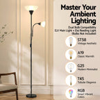 Artiss Floor Lamp Mother and Child Modern Home Living Room Office Reading Black