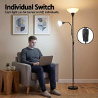 Artiss Floor Lamp Mother and Child Modern Home Living Room Office Reading Black