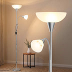 Artiss Floor Lamp Mother and Child Modern Home Living Room Office Reading Silver