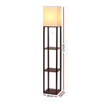 Artiss Floor Lamp 3 Tier Shelf Storage LED Light Stand Home Room Vintage White