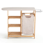 Artiss Laundry Basket Hamper with Ironing Board Bamboo
