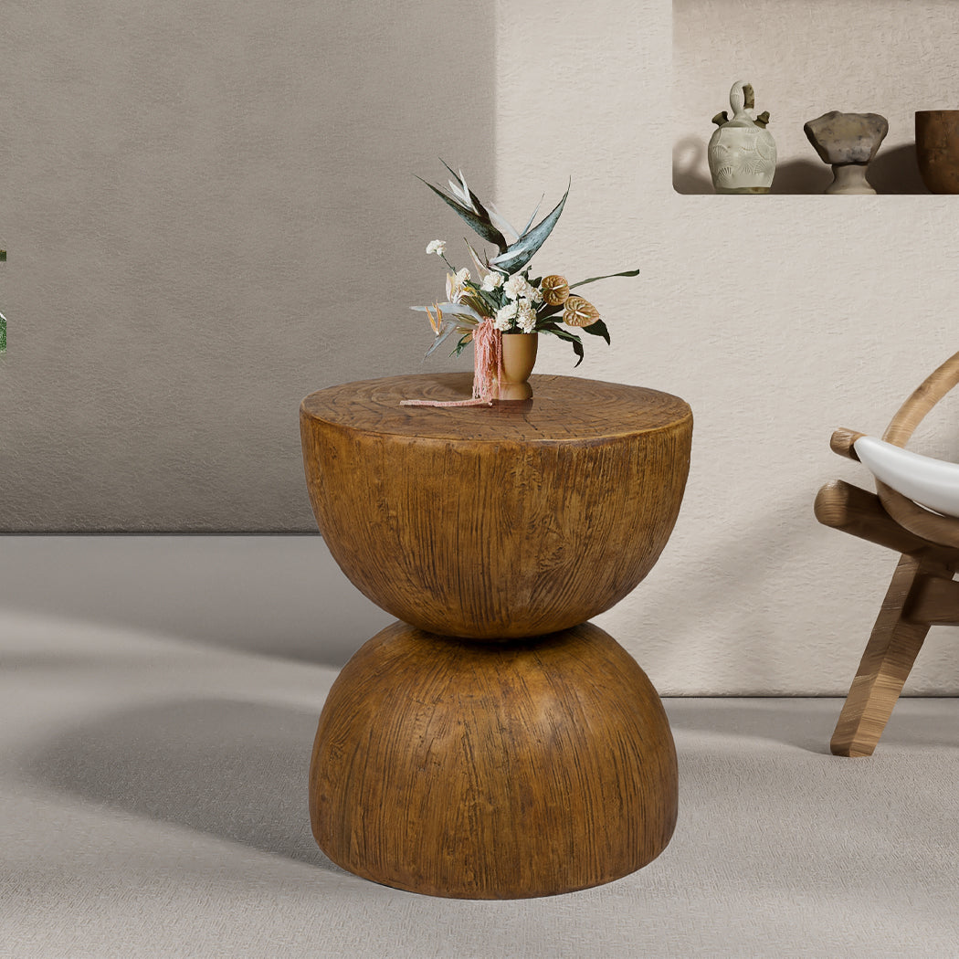 Levede Side Table Terrazzo Coffee Tables Oak-2006733269969801223