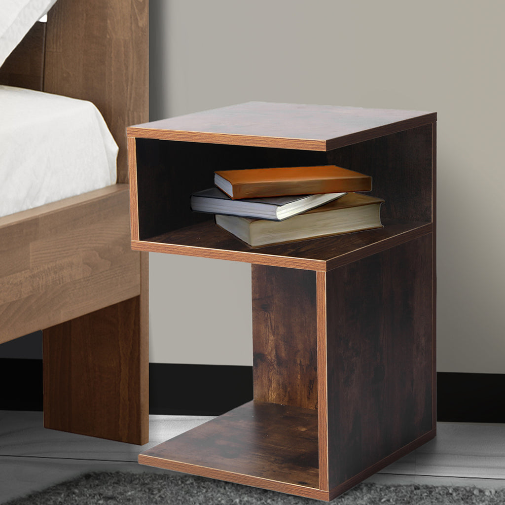 Levede 2x Bedside Tables Wood Side End Oak-2018816869867327494