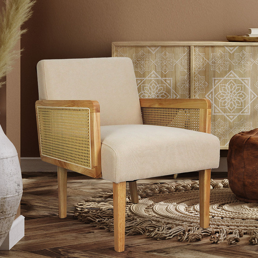 Levede Rattan Lounge Armchair-2006732810550906886