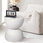 Levede Side Table Terrazzo Coffee Tables Beige-2018816896694095878