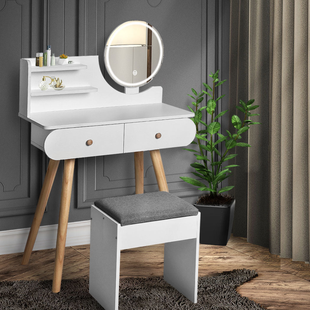 Levede Dressing Table Stool LED Mirror-2006732941836816390