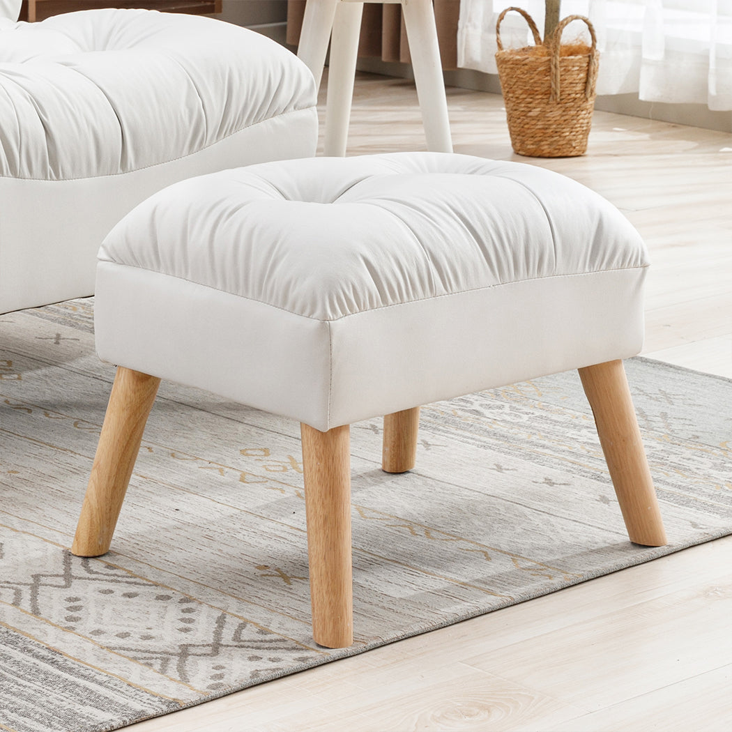 Levede Accent Ottoman Chair Footstool-2018816847268417542