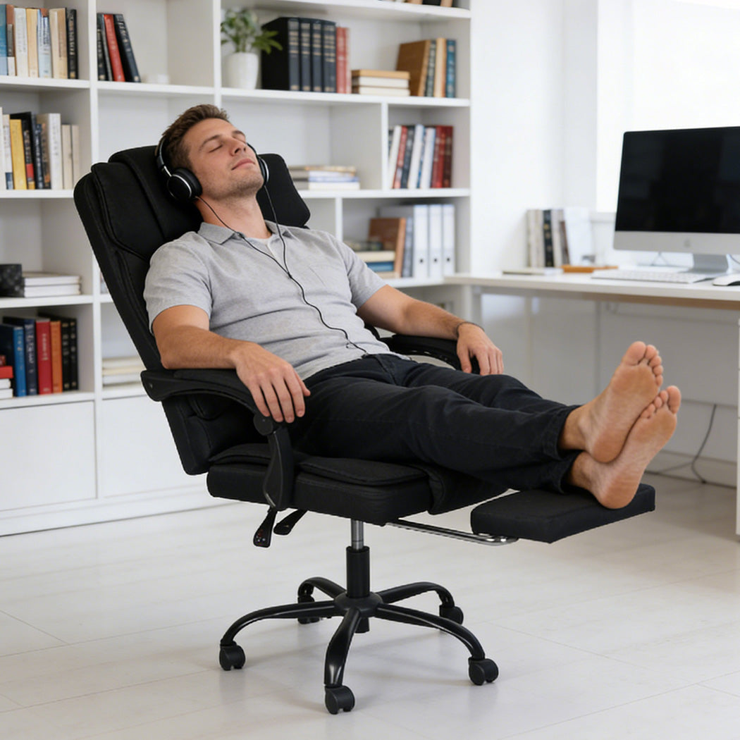 Levede Ergonomic Office Chair Gaming Desk Chair Reclining Footrest Swivel-2050056782864322567