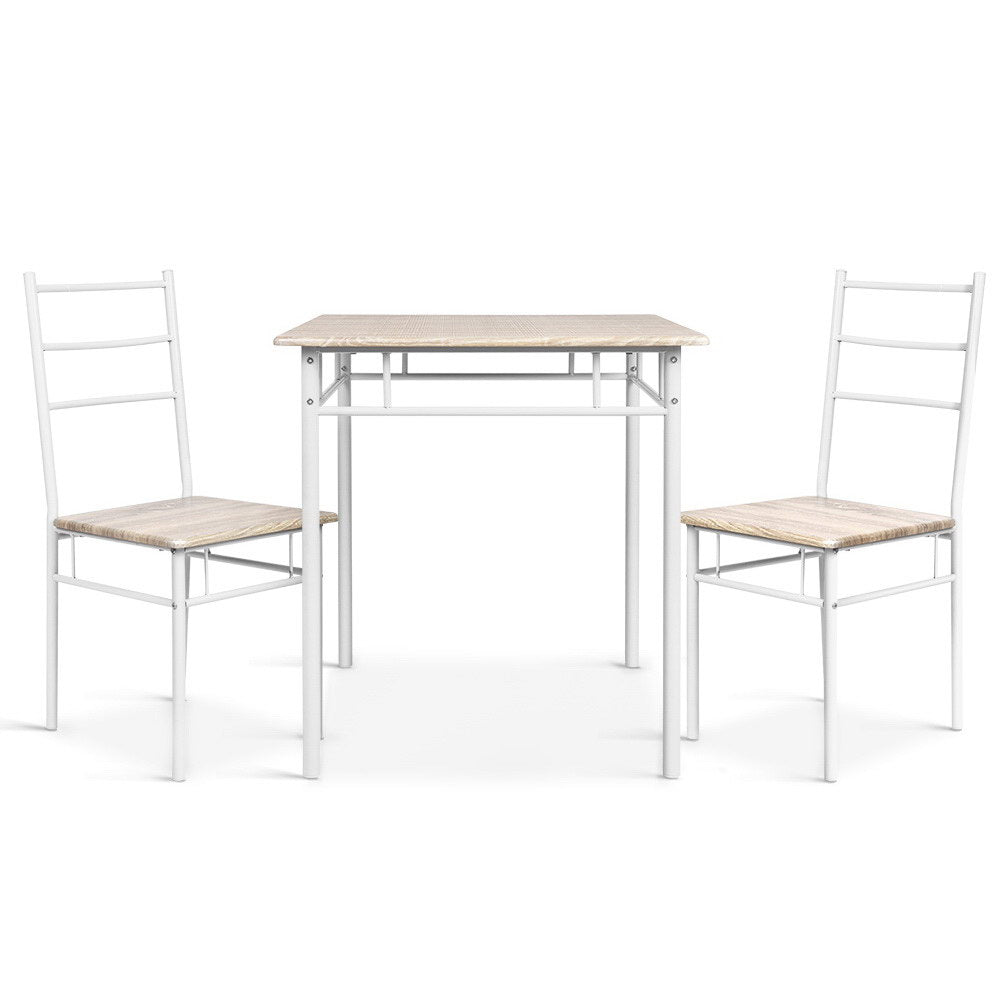 Machal Dining Table And Chairs (3-piece set) - Oak & White Main image