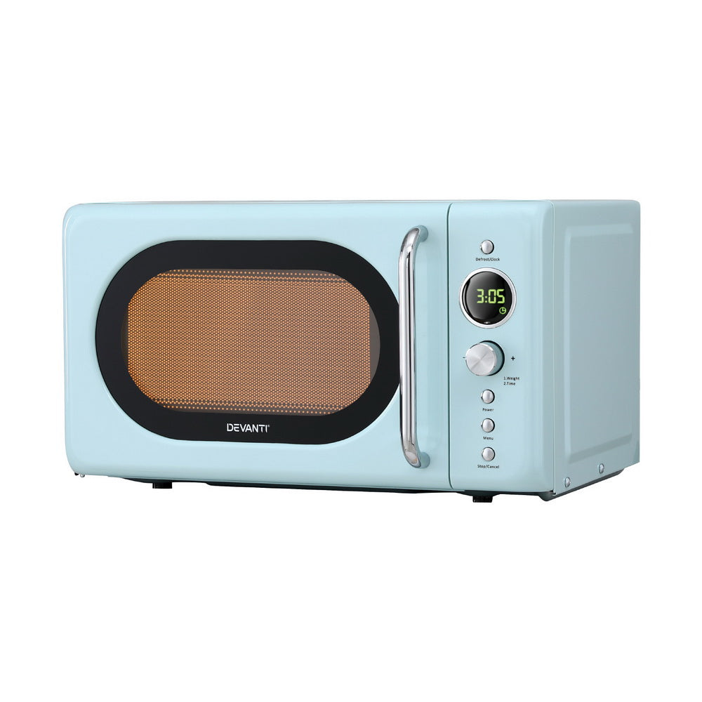 Devanti 20L Microwave Oven 800W Blue Main image