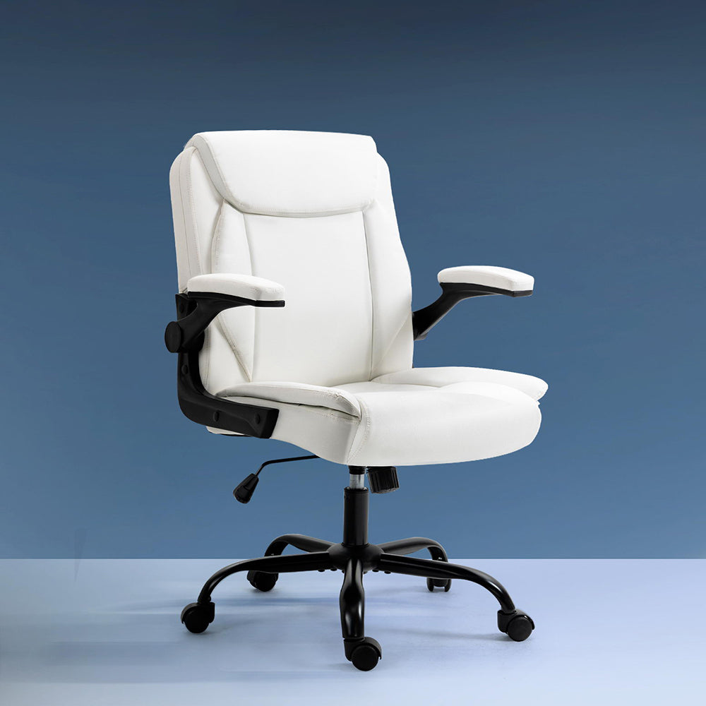Executive Office Chair Mid Back White Main image