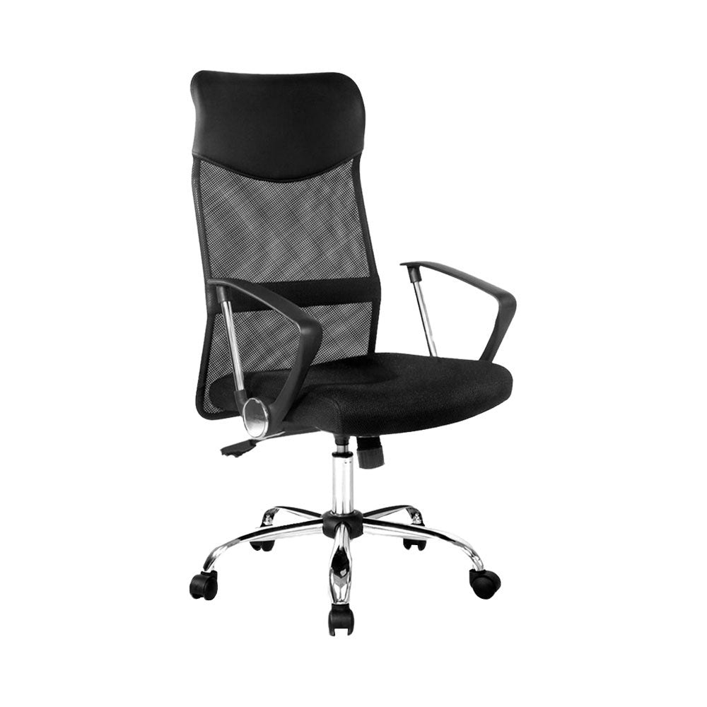 High Back Mesh-backed Office Chair - Black Main image