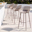 Gardeon 4-Piece Outdoor Bar Stools Plastic Metal Dining Chair Furniture Coffee