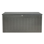 Gardeon Outdoor Storage Box 830L Container Lockable Garden Bench Tool Shed Black