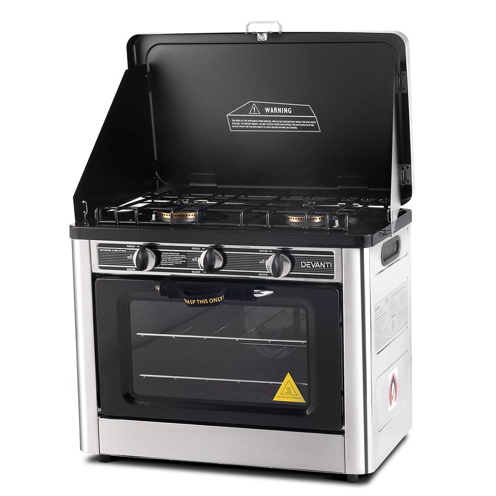 Devanti Portable LPG Oven - Silver Hauptbild