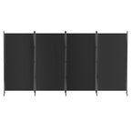 Artiss 4 Panel Room Divider Screen 345x180cm Fabric Black