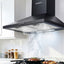 Devanti 600mm Range Hood 60cm Rangehood Black