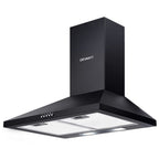 Devanti 600mm Range Hood 60cm Rangehood Black