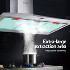 Devanti 900mm Range Hood 90cm Rangehood Stainless Steel