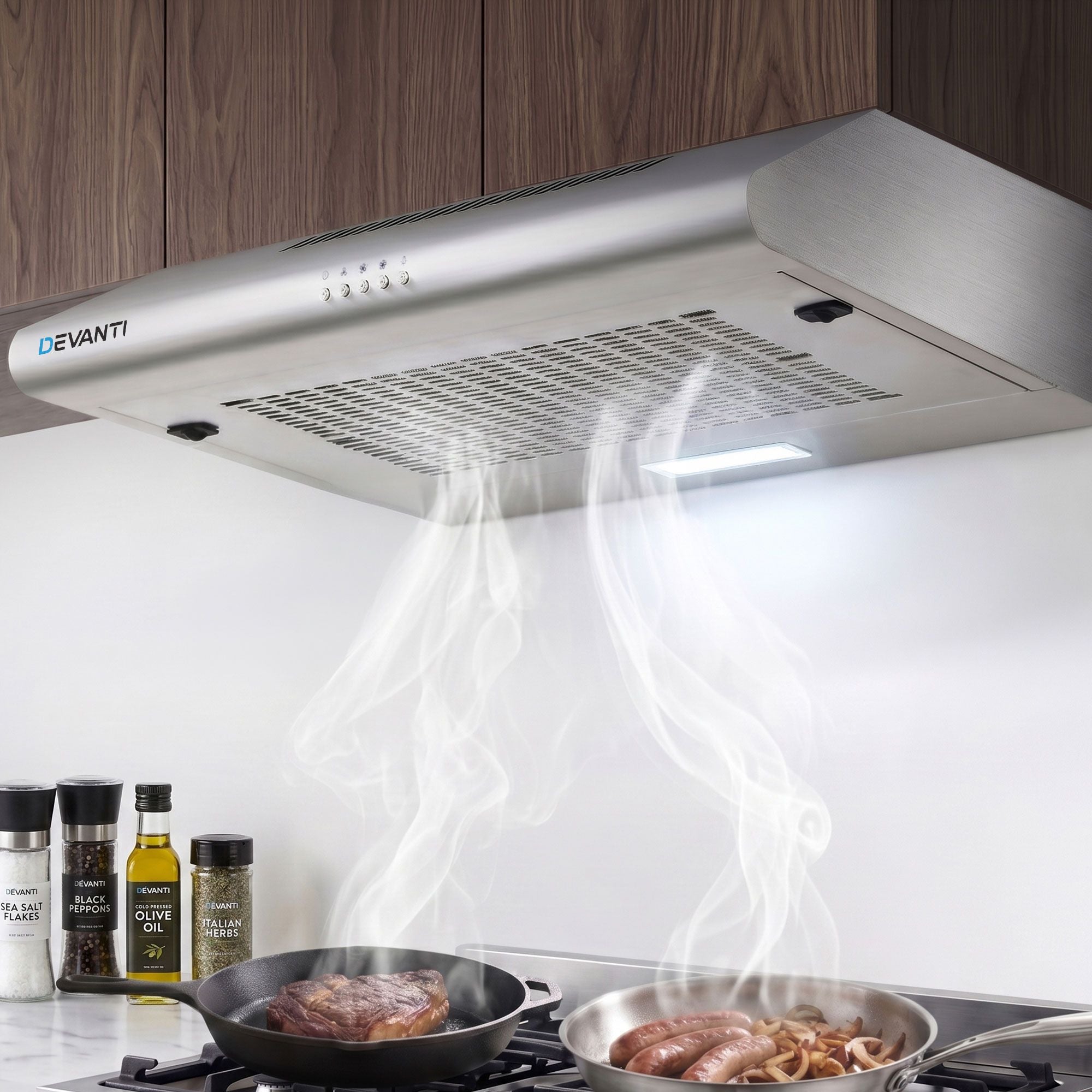 Devanti 600mm Range Hood 60cm Rangehood Stainless Steel Hauptbild