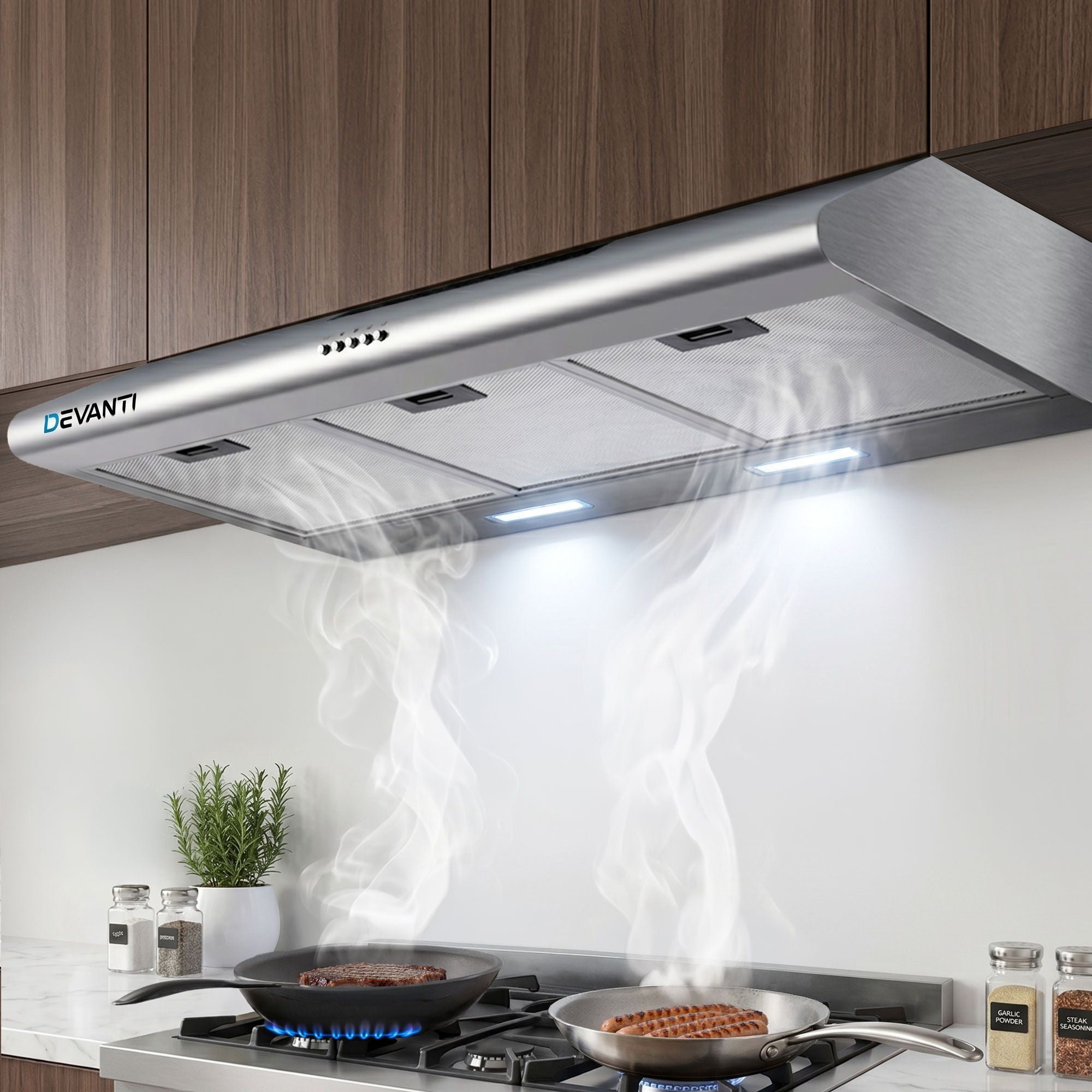 Devanti 900mm Range Hood 90cm Rangehood Stainless Steel Hauptbild