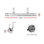 Devanti Electric Strip Heater Infrared Radiant Heaters 3000W