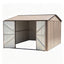 Giantz 3x3m Garden Shed Outdoor Storage Backyard Tool Shed Galvanized Steel Brown