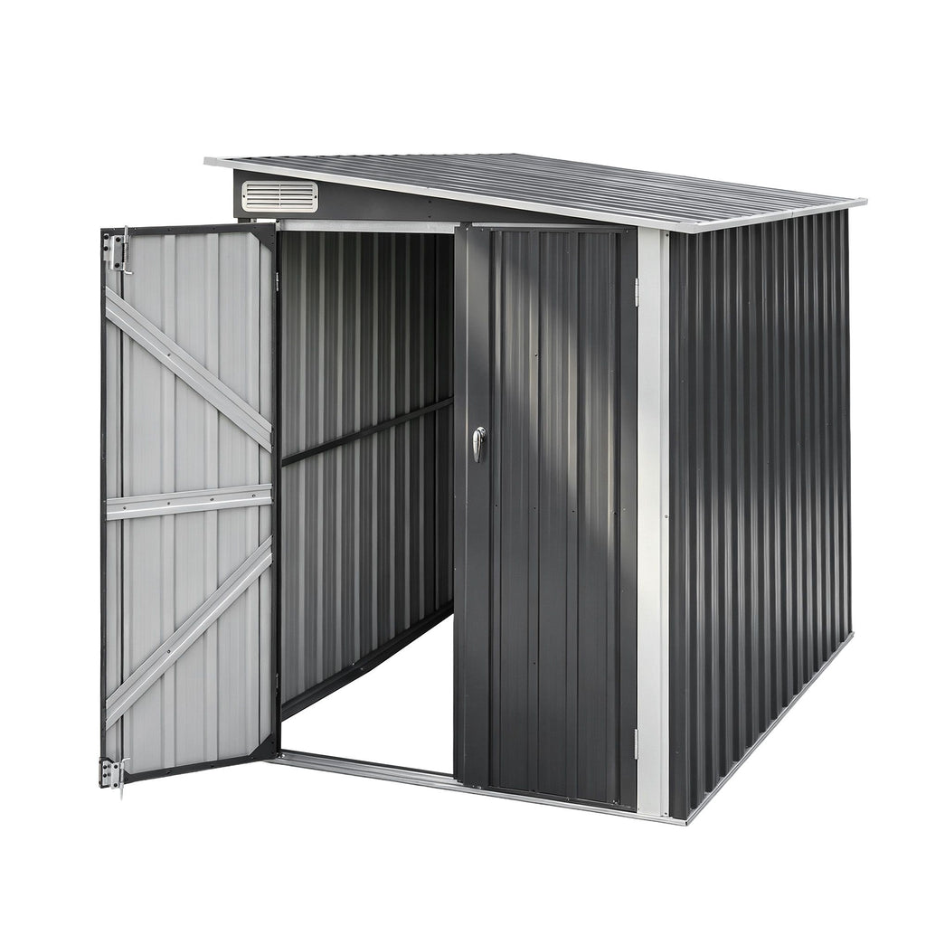 Giantz Garden Shed 1.2x2.4m Lean-To Bike Shelter Backyard Outdoor Storage