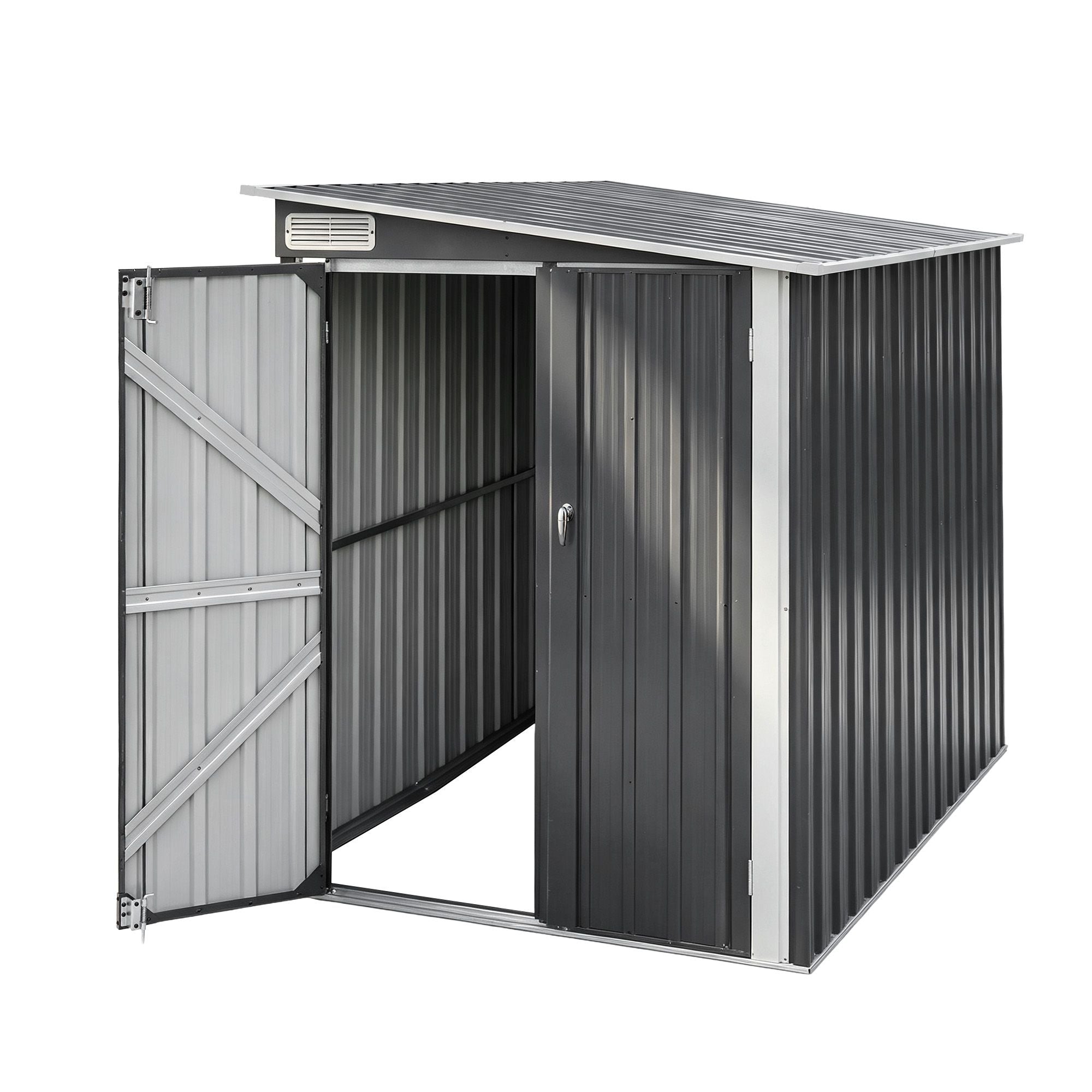 Giantz Garden Shed 1.2x2.4m Lean-To Bike Shelter Backyard Outdoor Storage
