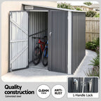 Giantz Garden Shed 1.2x2.4m Lean-To Bike Shelter Backyard Outdoor Storage
