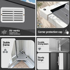 Giantz Garden Shed 1.2x2.4m Lean-To Bike Shelter Backyard Outdoor Storage