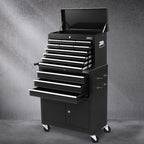 Giantz 13 Drawer Tool Box Cabinet Chest Toolbox Storage Garage Organiser Black