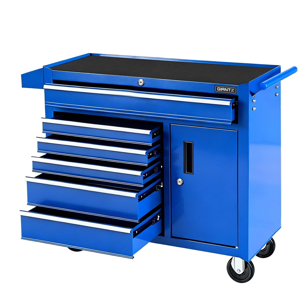Giantz 6 Drawer Tool Chest Trolley Cabinet Cart Toolbox Storage Organiser Wheels Main image