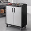 Giantz Rolling Tool Cabinet Heavy-Duty Storage Cabinet Adjustable Shelf Black and Grey