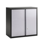 Giantz Steel Tool Cabinet Wall Mount Adjustable Shelf Garage Storage Lockable Black Grey