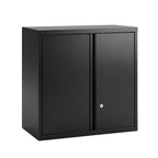 Giantz Steel Tool Cabinet Wall Mount Adjustable Shelf Garage Storage Lockable Black
