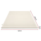 Giselle Bedding Double Latex Mattress Topper 7-Zone Natural Latex Core Breathable 5cm
