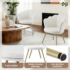 Artiss Armchair Teddy Fleece White Callista