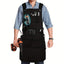 Waterproof Apron Utility Apron Work Apron Industrial Apron Tool Storage Apron - Black - Size regular