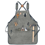 Waterproof Apron Utility Apron Work Apron Industrial Apron Tool Storage Apron - Black - Size regular