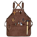 Waterproof Apron Utility Apron Work Apron Industrial Apron Tool Storage Apron - Camel - Size regular