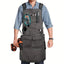 Waterproof Apron Utility Apron Work Apron Industrial Apron Tool Storage Apron - Gray - Size regular