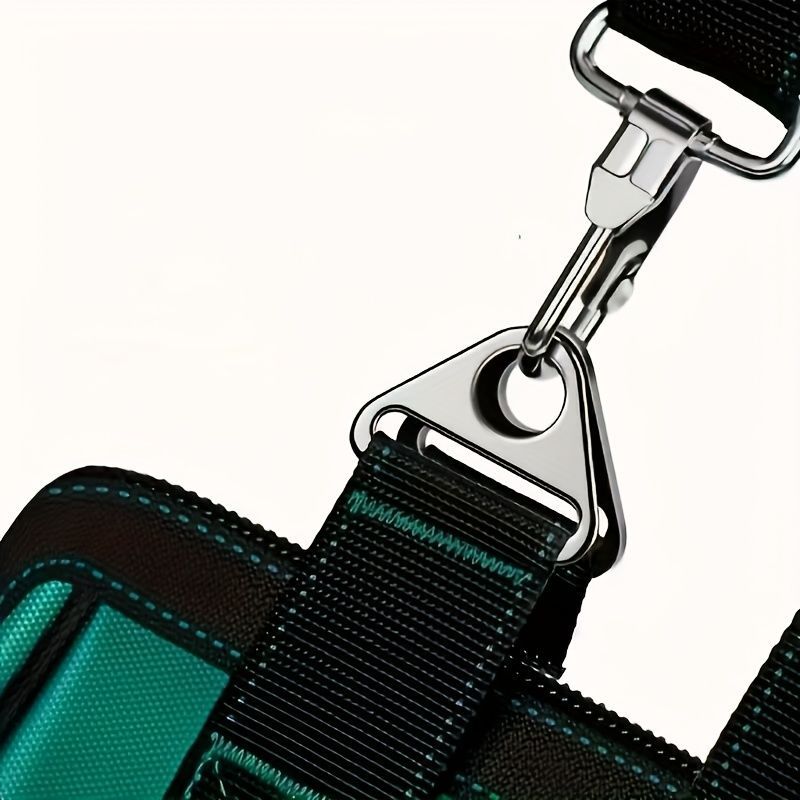 Tool Storage Bag Oxford Cloth Tool Bag Multifunctional Tool Organizer Durable - black - green - Size regular