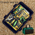 Tool Storage Bag Oxford Cloth Tool Bag Multifunctional Tool Organizer Durable - black - green - Size regular