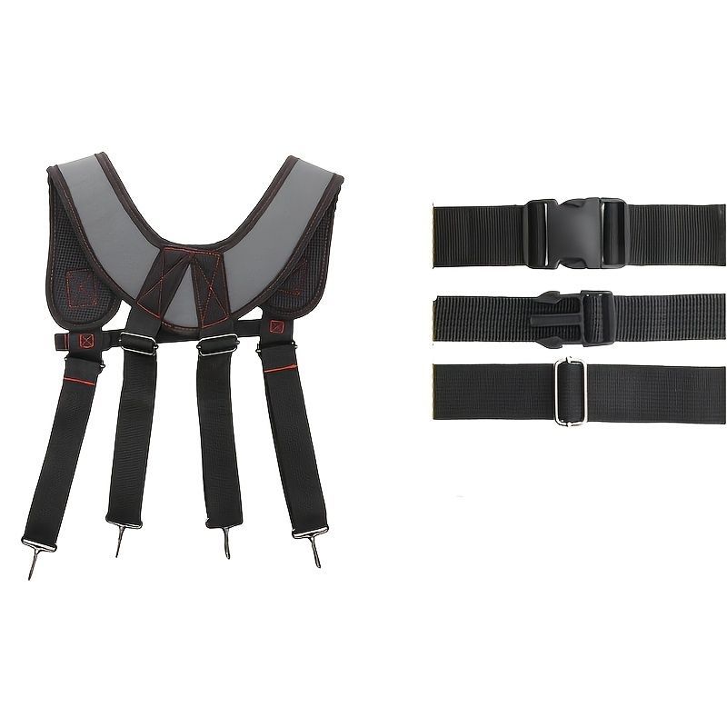 Tool Chest Suspenders Tool Storage Tool Organization Heavy Duty Suspenders - Gray - Size regular