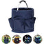 Premium Blue Gardening Storage Bag made of durable 600D Oxford cloth, features 6 deep side pockets for small hand tools, spray bottles, beverages, and more. Equipped with an aluminum alloy handle wrapped in EVA molding for enhanced comfort and longevity.