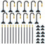 Drip Irrigation System, No 1/4 Pipe, only 12pcs Adjustable Copper Nobbles and Quick Connectors