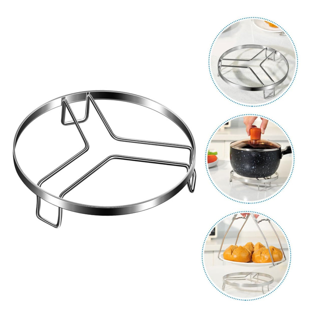 316 Stainless Steel Steam Rack for Cooking – Adjustable Kitchen Pot Stand with Heat-Resistant Design, Multi-Functional Steamer Base for Pots and Dishes (S,15cm)
